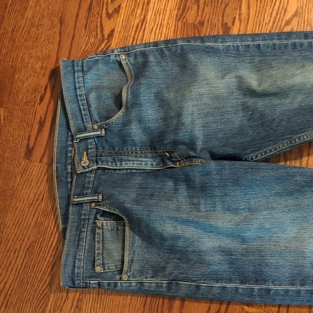 Levi's 505 Blue denim Casual relaxed jeans. W34 L30 - Picture 2 of 8